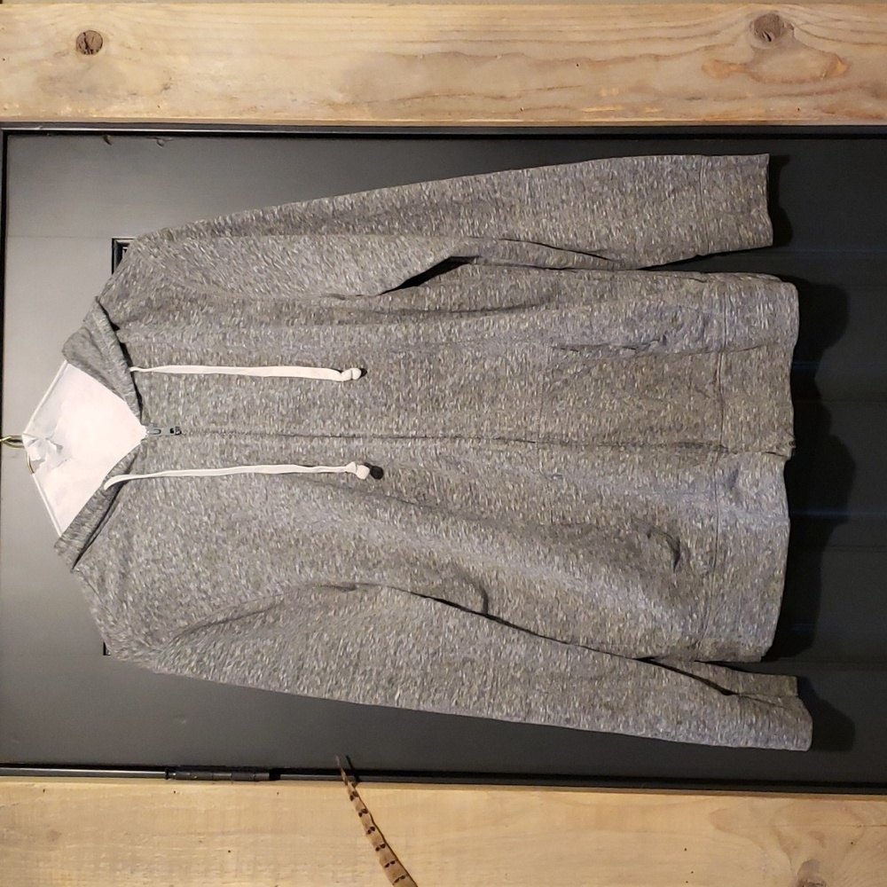 Heather gray zip up